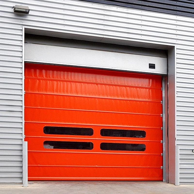 Промышленное охлаждение высокая скорость рулонные двери молния морозильная камера дверь из ПВХ