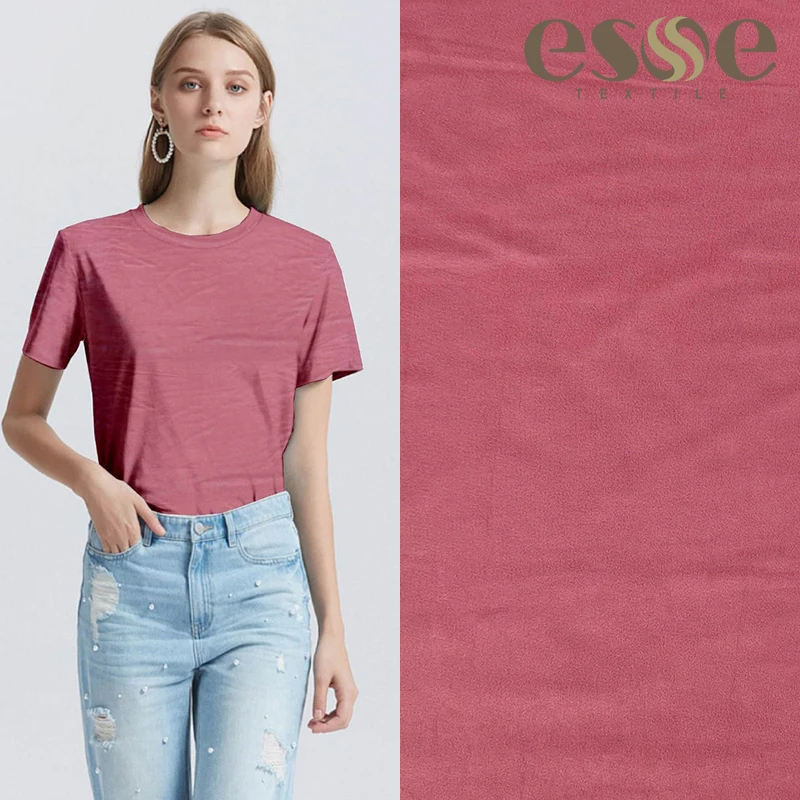 Мексика PIEL DE DURAZNO тела ткань вытянутая текстурированная матовая трикотажная telas для платья из молочного шелка