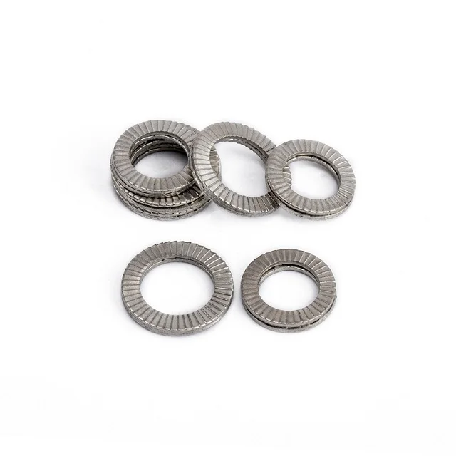 Stainless Steel Din 25201 Wedge Locking Washers carbon steel dacromet Double disc self-locking washer