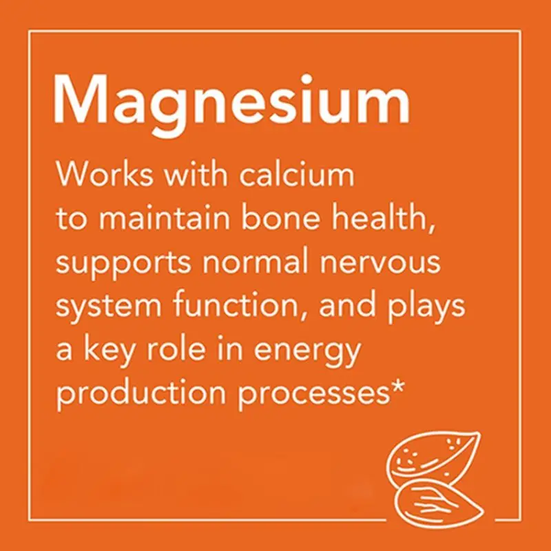 400 mg Magnesium Capsules with Enzyme Function Healthcare Supplement for Nervous System Support Mineral Supplements