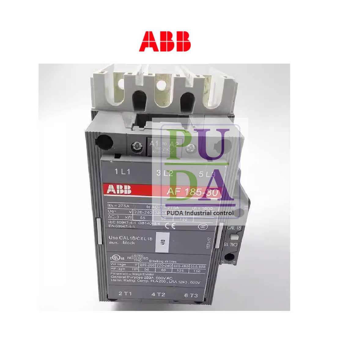 ABB switching capacitor contactor UA75-30-00-RA110V 220V 380V UA75 -30-00RA UA75-30-00-RA