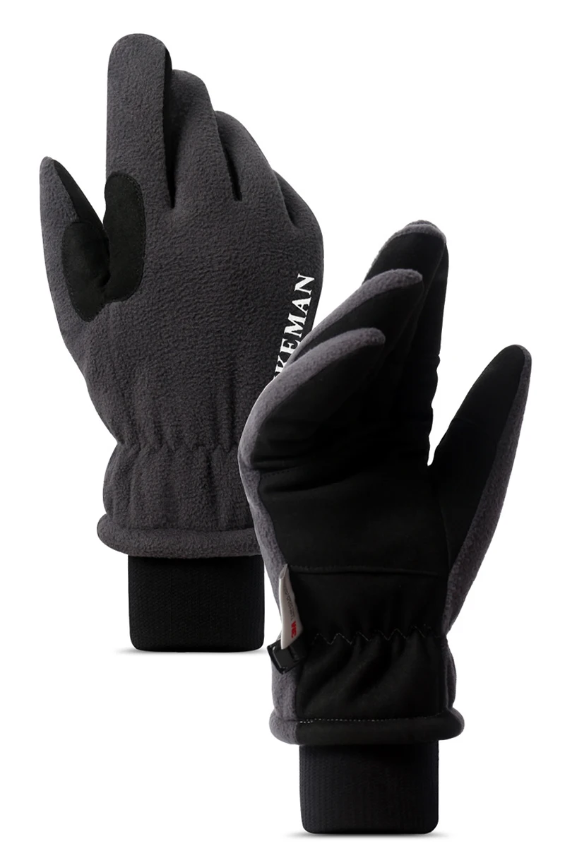 Ветрозащитные водонепроницаемые теплые перчатки для верховой езды Зимние снега уличные спортивные лыжные сноубордические плотные из овечьей шерсти