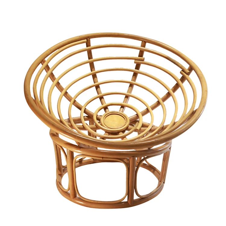 Indoor Outdoor Furniture Fashion Style Rattan Single Chair Living Room Hotel Garden Patio Leisure Sofa Chair