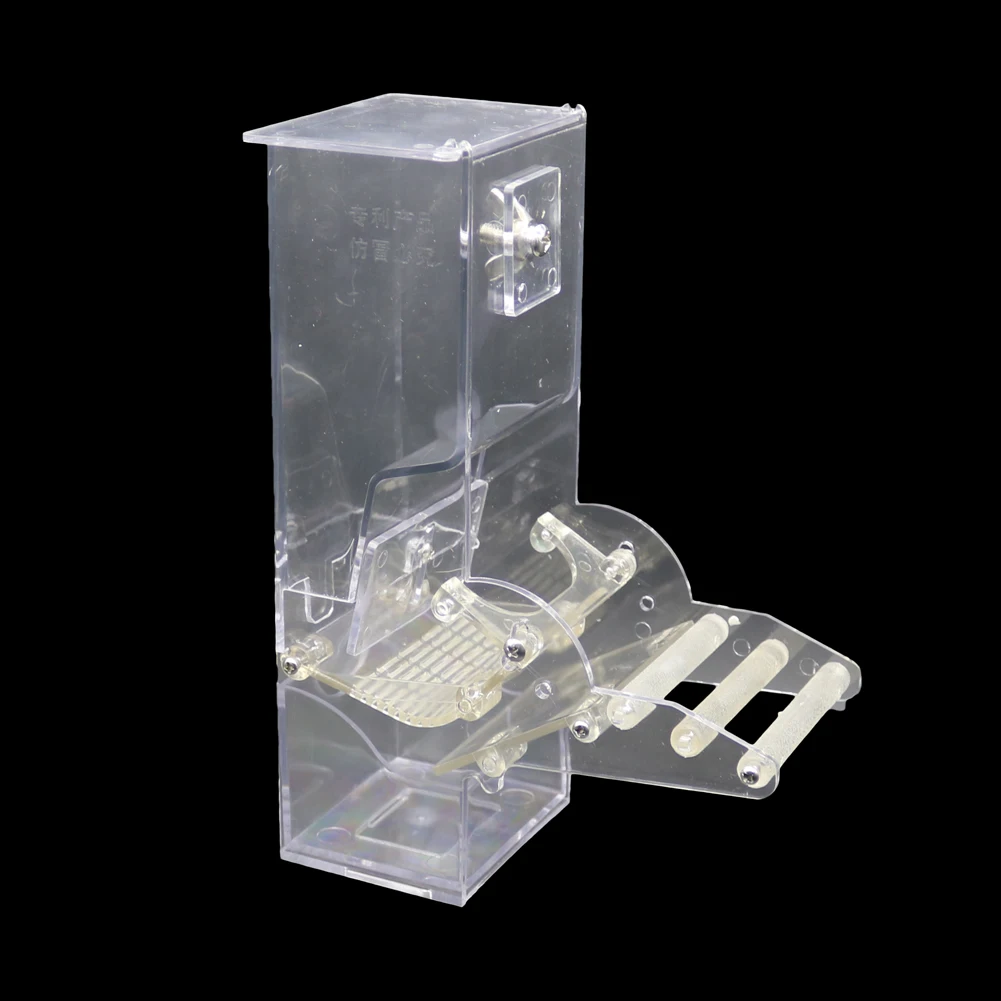 Parrot Pigeon Feeder Plastic Automatic Feeder For Birds Acrylic Bird Cage Feeder