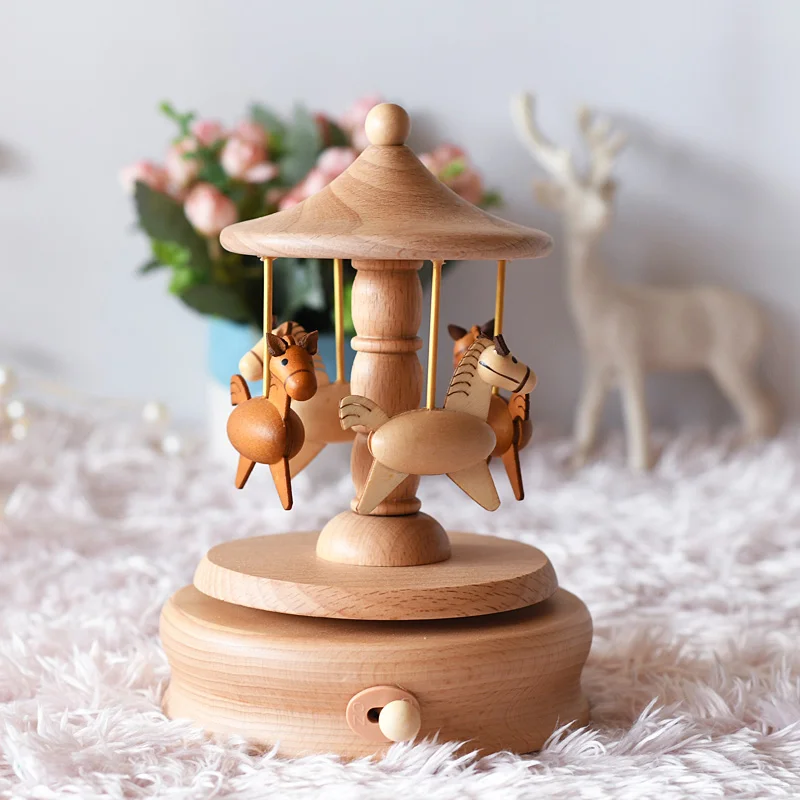 Tailai music box wooden wood music box kids music box hot sale