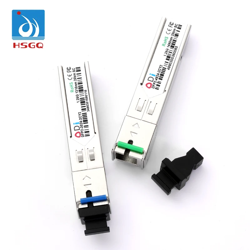 HSGQ 1 25 г одного волокна lc 20 км оптический трансивер 1310/1550nm нисходящий pon sfp