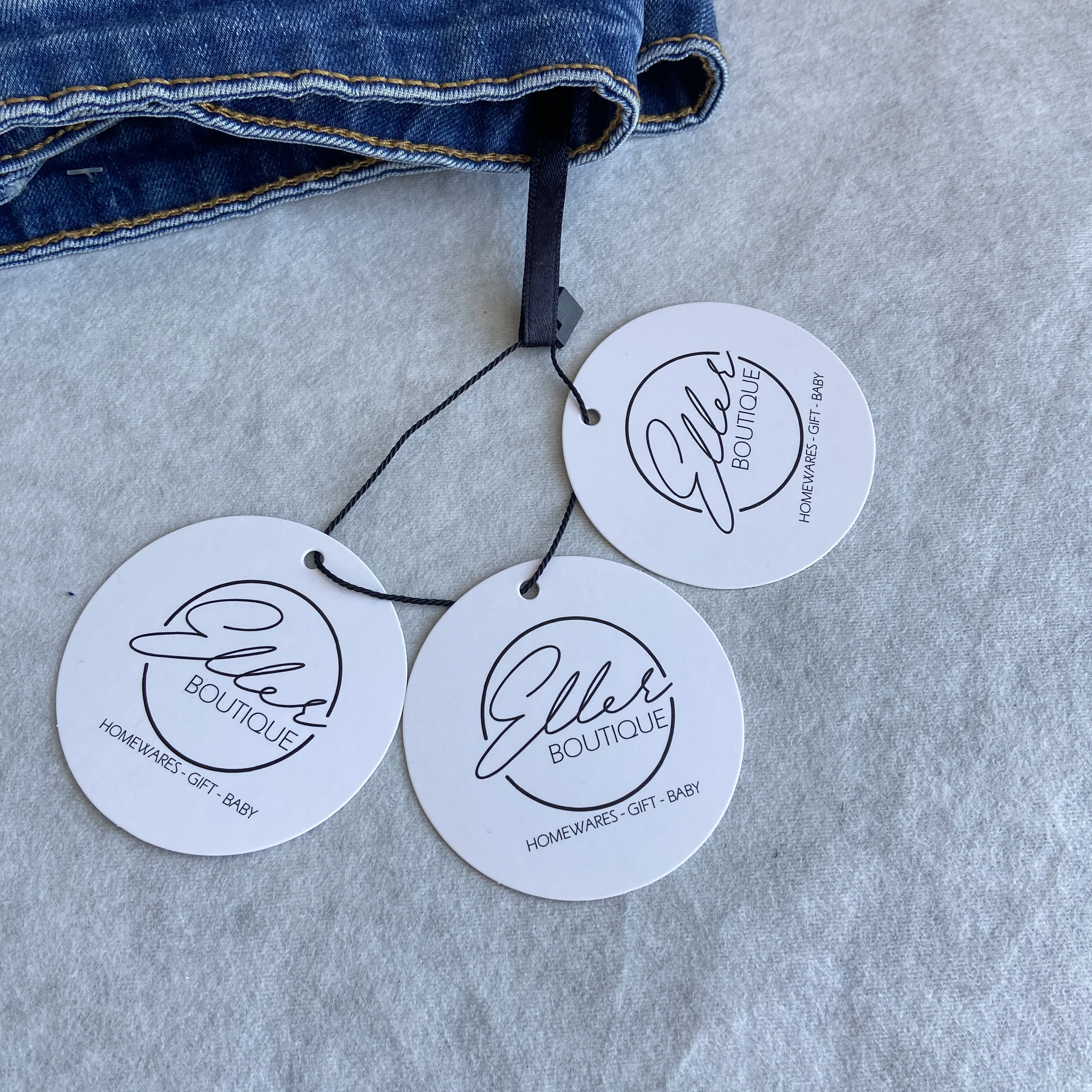 Offer Fashion Embossed Swing Paper Tags Luxury Matte LOGO Hangtags Clothing Custom Hang Tag For Garment Brand