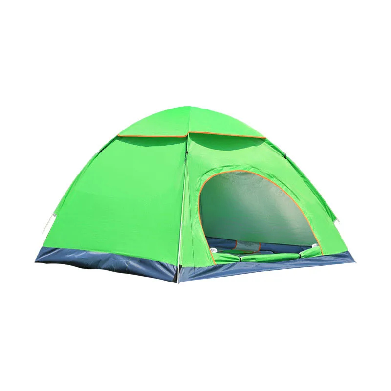 The new double-layer easy to build self-driving outdoor sports cold-proof camping quick-opening folding outdoor tent