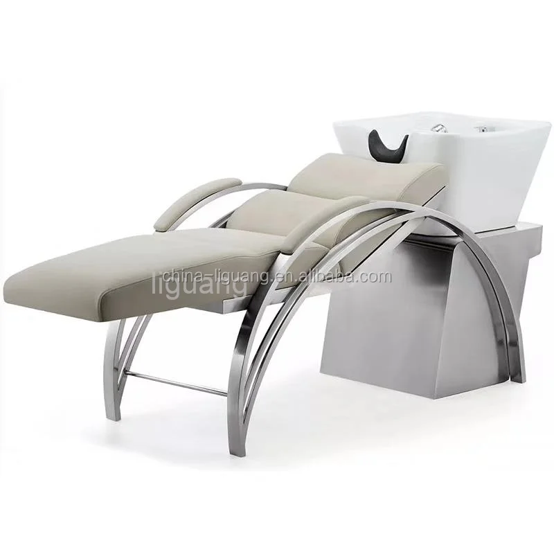 
washing salon shampoo station chair bed and bowl hair salon 