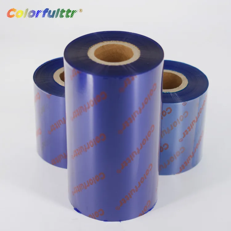 Blue TTR Ribbon Colorful Thermal Transfer Ribbon for Zebra TSC Label Rrinter  Wash Resin Ribbon
