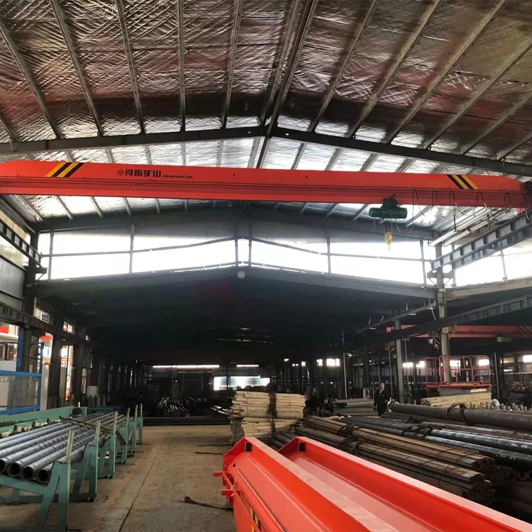 Automated indoor warehouse workstation 15ton single beam overhead  trolley crane