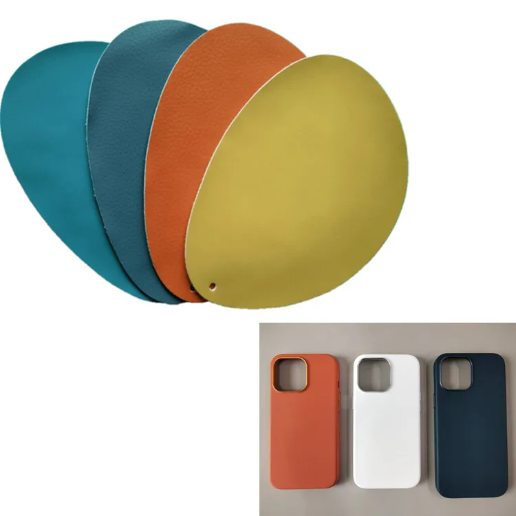 Skin friendly and Eco friendly leather silicone leather iPhone case for iPhone 12/13