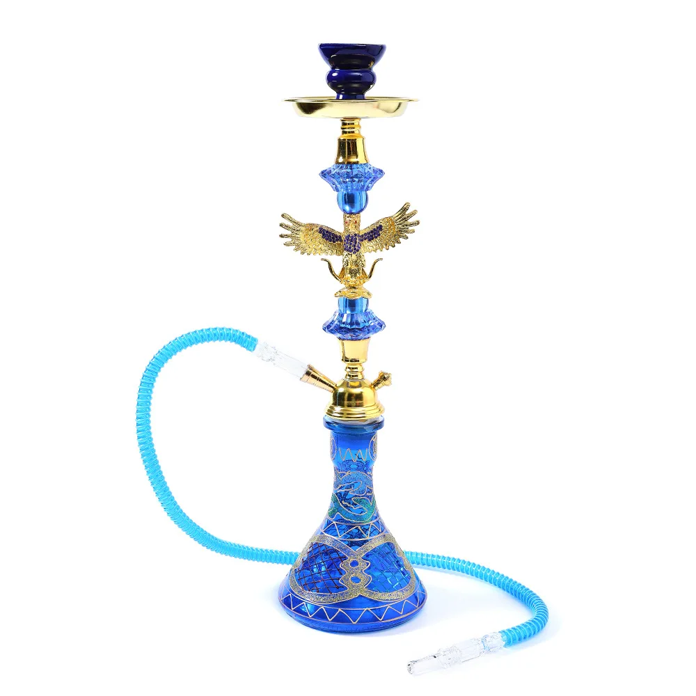 High quality Low Price Single Tube Golden Eagle Hookah Full Set Hookah Accessories Hookah