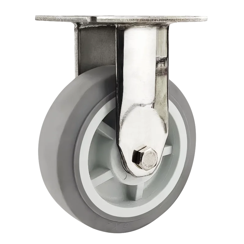 Caster wheel factory 4 5 6 8 inch 304 stainless steel caster heavy duty cart wheel stroller caster for Restaurant cart