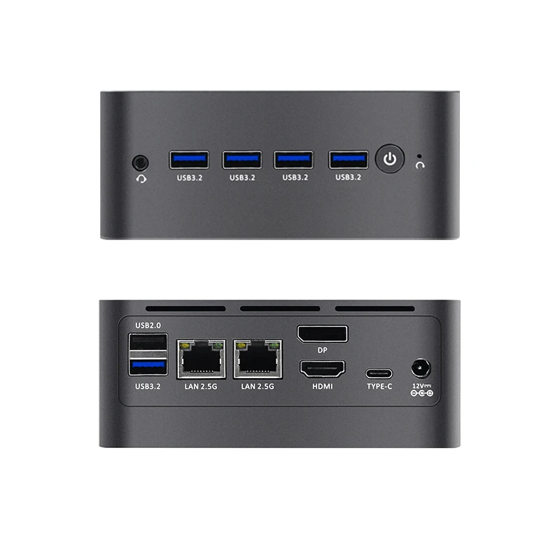 Portable Mini Pc N100 In-Tel Alder Lake Processor Lpddr5 8G+256G SSD 4*Usb 4k Three Display Pocket Mini Computer For Window 11