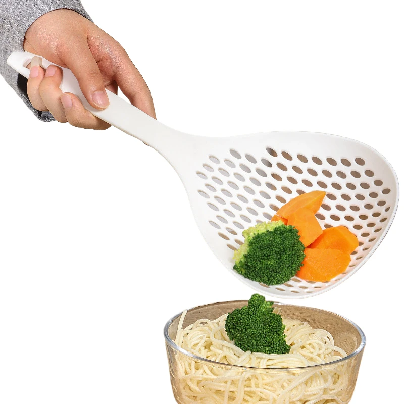 Colander large kitchen multi-purpose noodles strainer home ladle non-slip round strainer drain