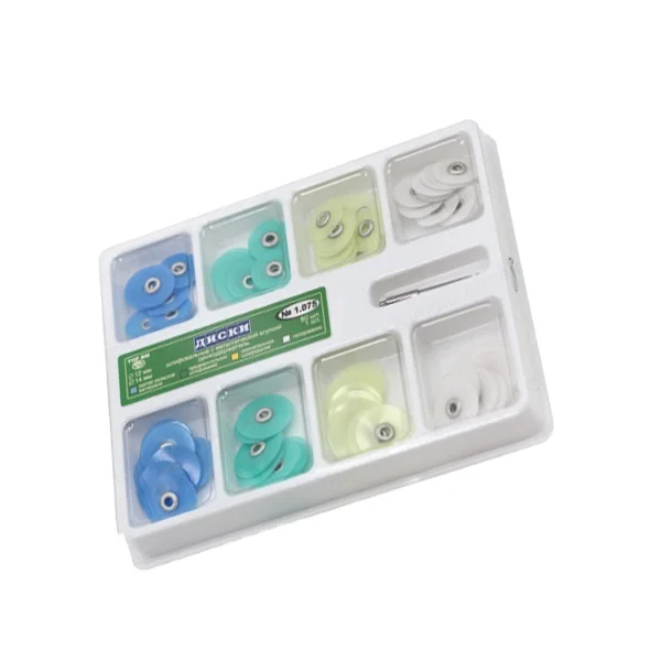 Russia Polishing Discs 1.075 Stem Disc Kit 80pcs Mandrel Composites Resin Filling for Dental Clinic Top BM