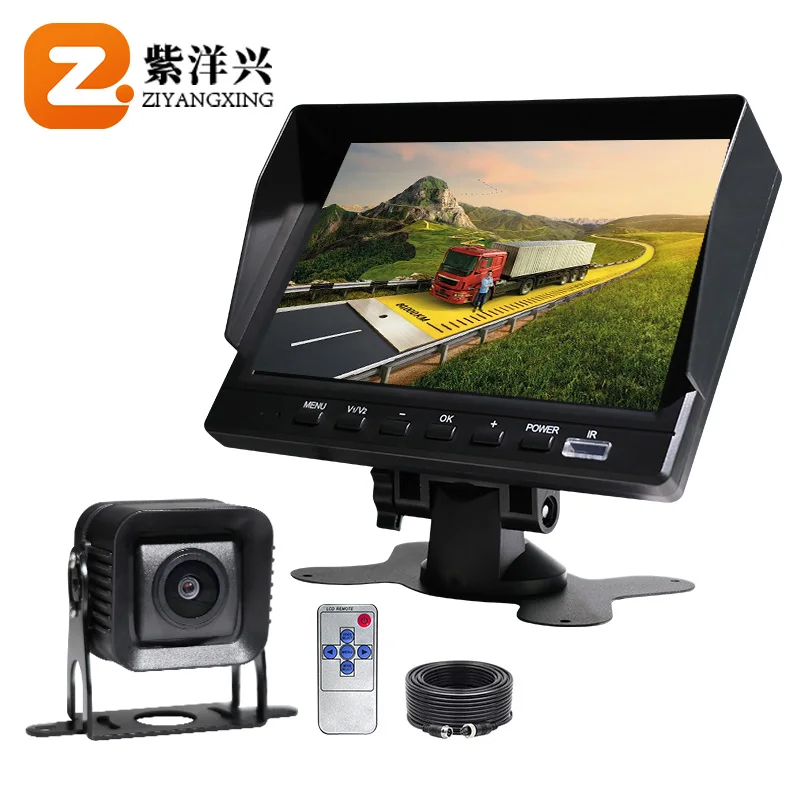 ZYX OEM Best Truck Camera System Rearview Aviation Cable 7 Inch Monitor Back View 24v 1080p Truck/bus Backup Reversing Camera
