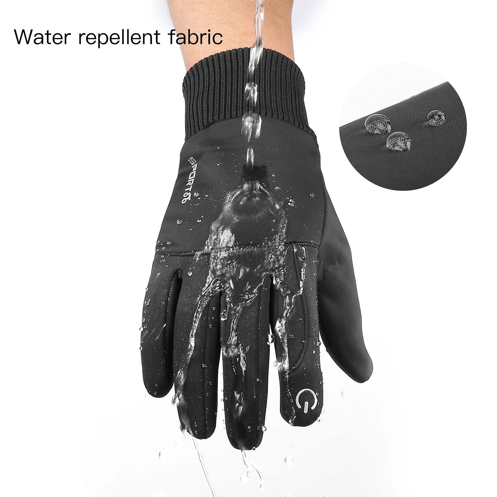 High Quality Anti Slip Outdoor sports Waterproof Warm Outdoor Winter Touchscreen Cold Winter Gloves for Men