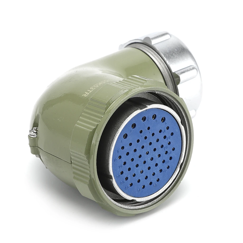 Yd Series 5 Pin Right Angle Reversed Plug With 5 Hole 2 Hole Flange Socket Aviation Connector