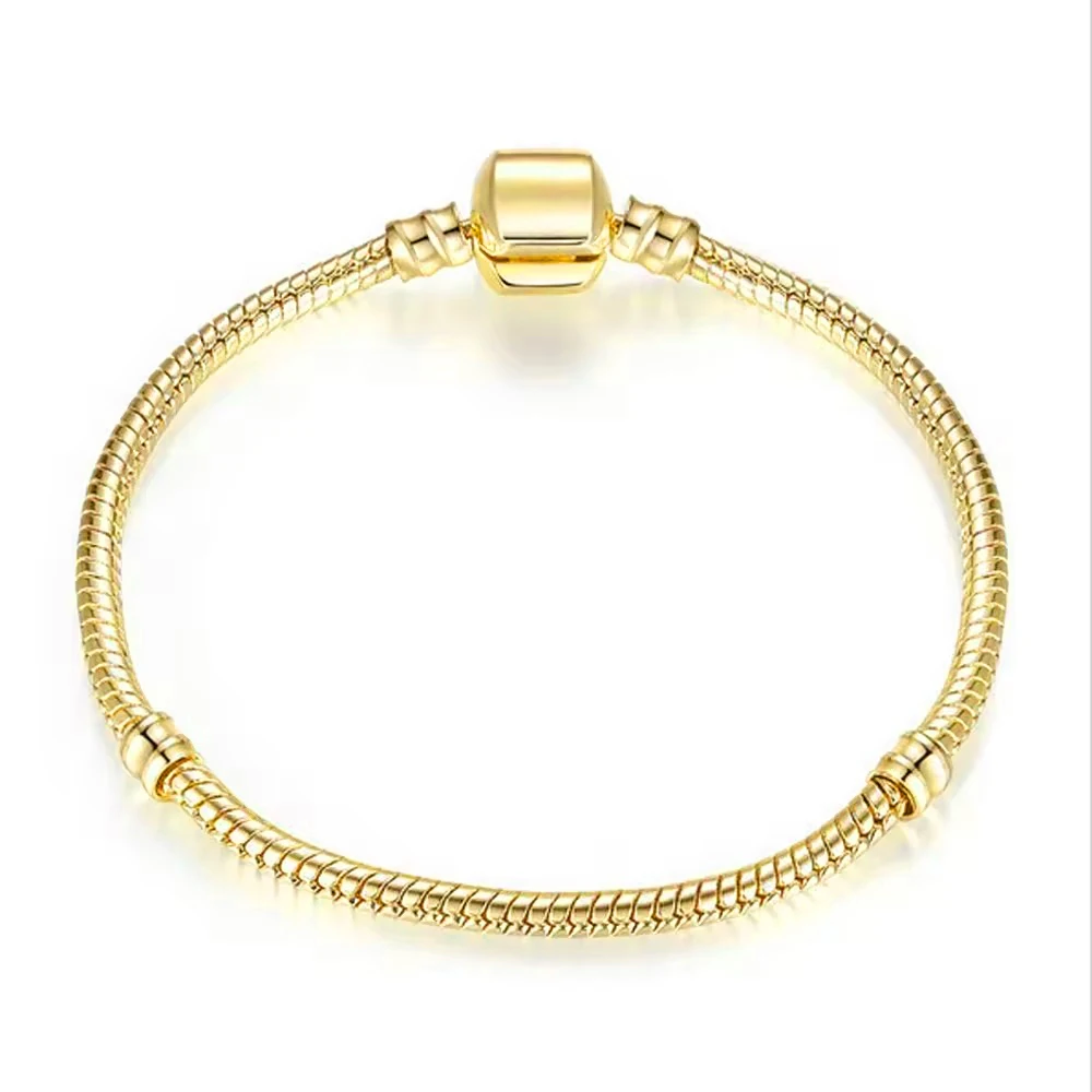 925 Sterling Silver Charms Bracelet Custom European Beads Bracelets for Women