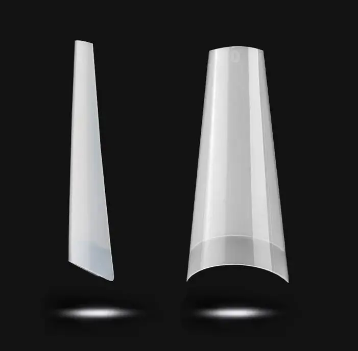 500pcs Reusable Lady White French Acrylic Style Artificial Coffin False Finger Nails Half Tips