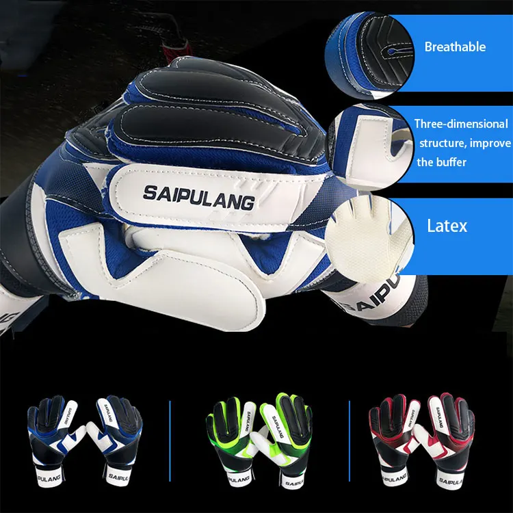 OEM Factory XS Football Finger Protection Rubber Soccer Goalkeeper Goalie Gloves For Youth & Adult
