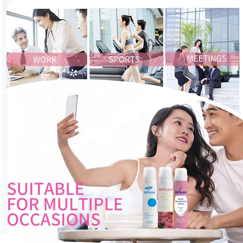 Plant Deodorant Body Spray Free Sample Supplier Aromatic Natural Underarm Sweat Odor Antiperspirant