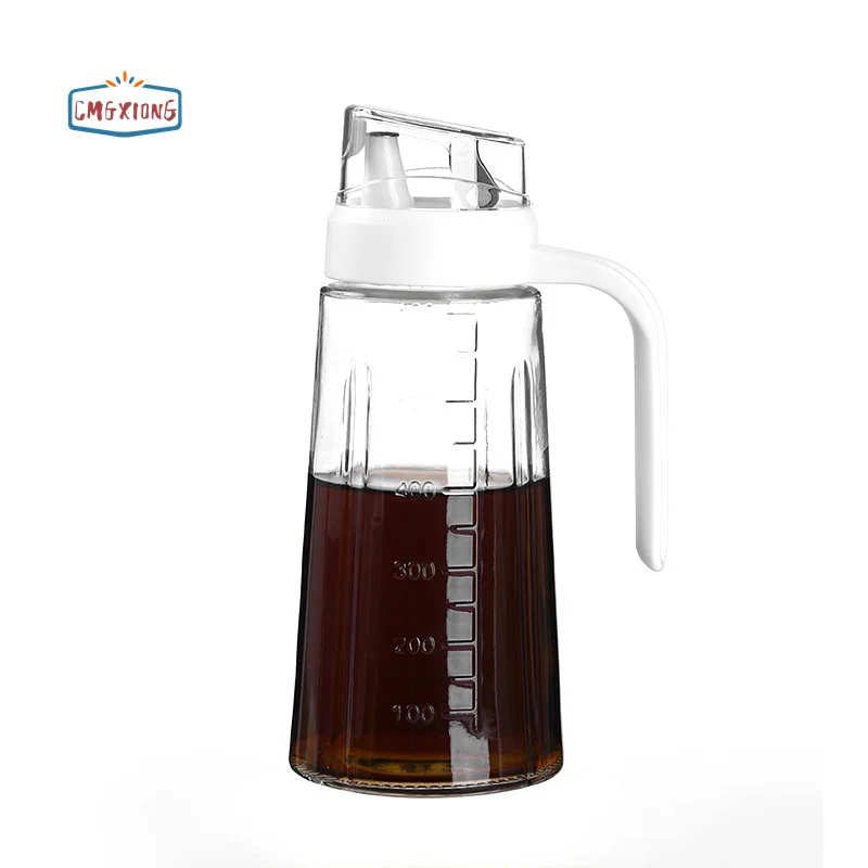 Wholesale household kitchen leak-proof automatic opening and closing glass oil pot