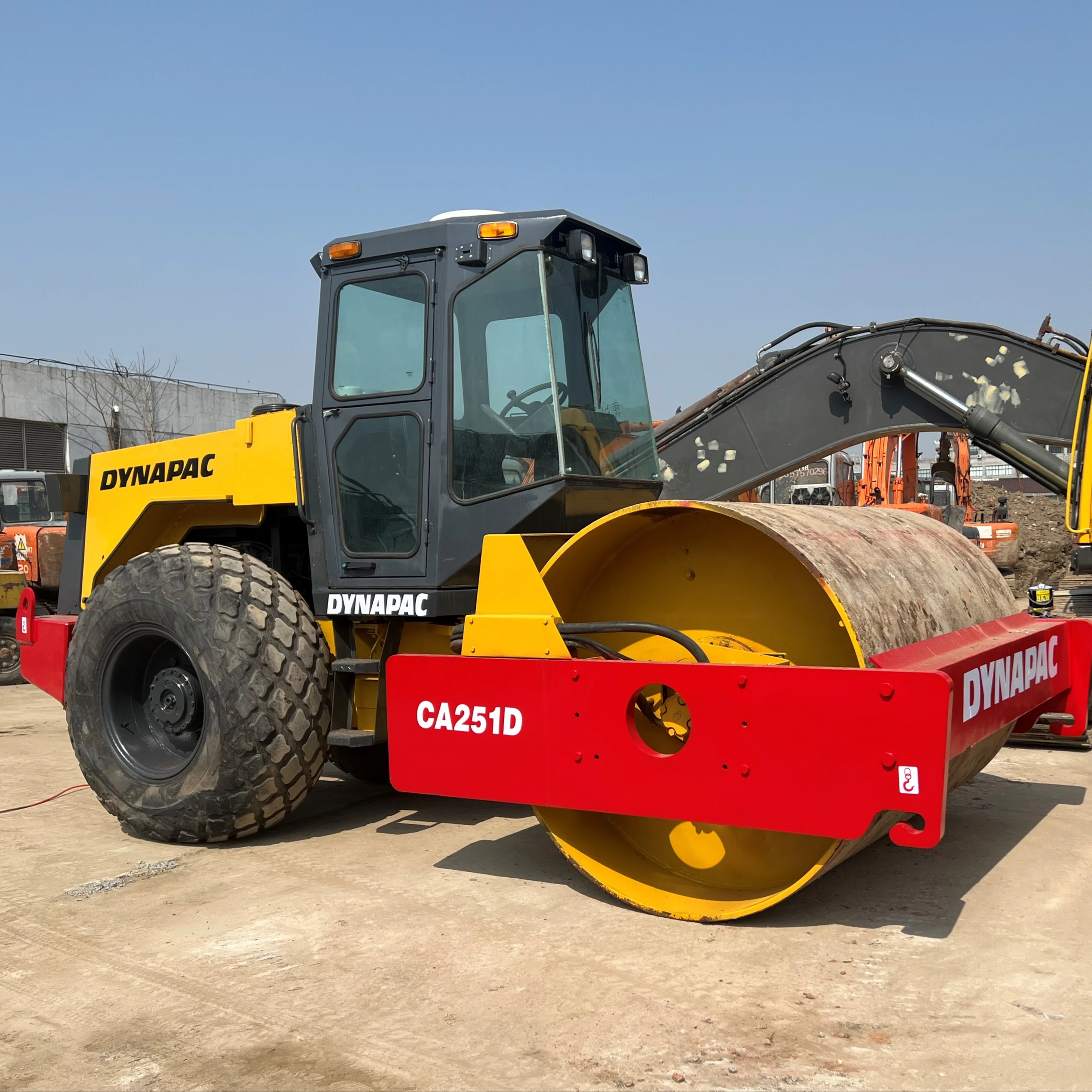 used Dynapac road rollers CA251D SINGLE STEEL roller machine road construction equipment for sale
