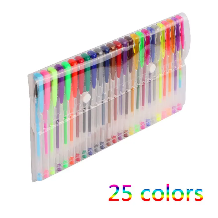 Office Desk Stationery Set Multicolor 1.0mm Plastic Ink Gel Pen With Logo Custom