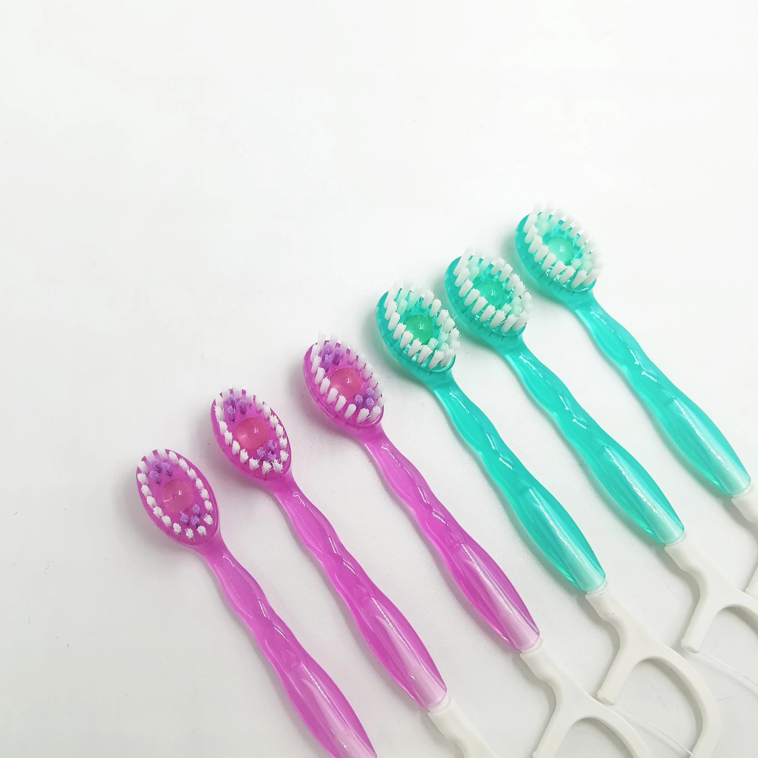 Disposable Mini Toothbrush with Toothpaste and Dental Flosser 12pcs Portable Travel Toothbrushes for Work or Travel