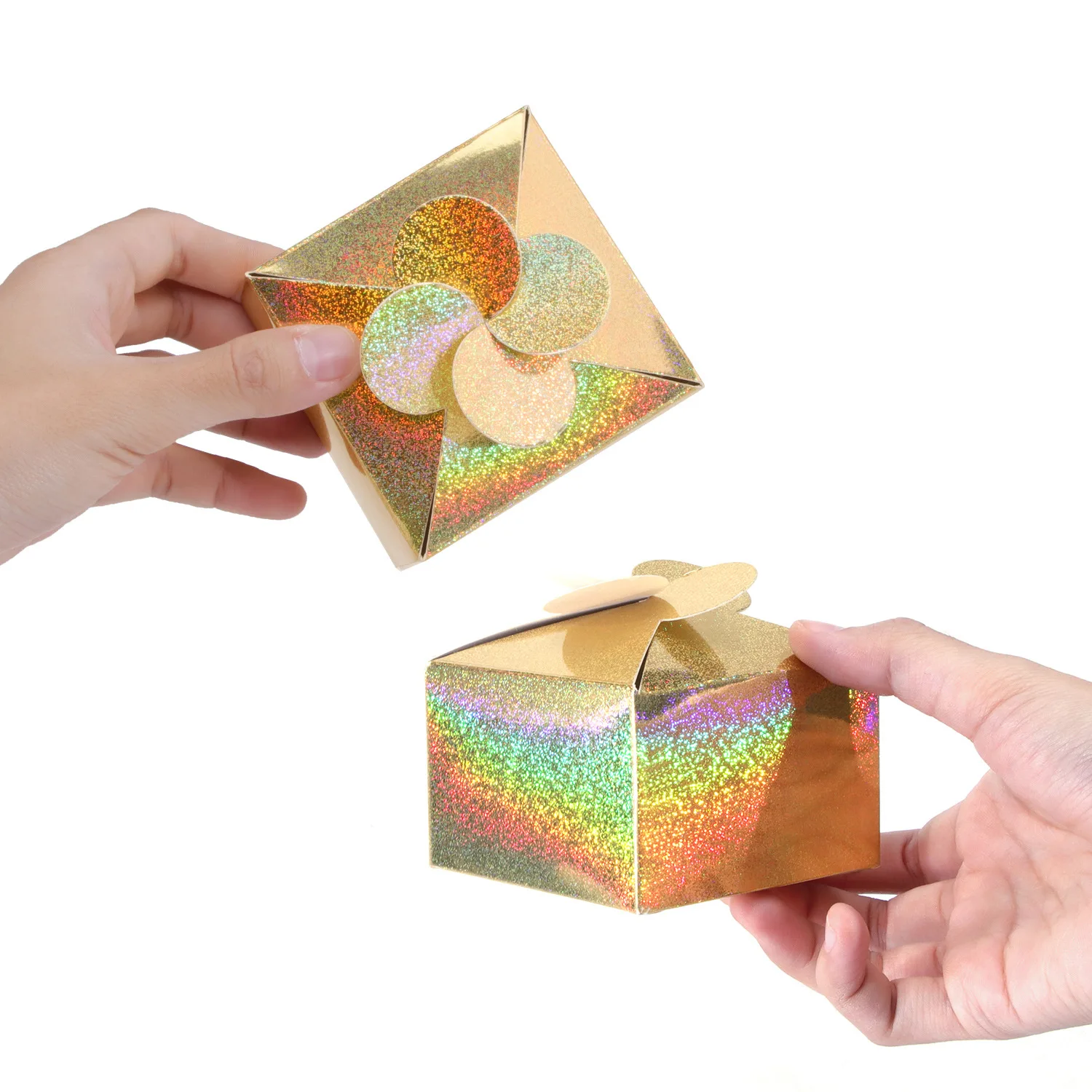 Customized Handmade Soap Aromatherapy Mooncake Candy Packaging Kraft Color Laser Paper Gift Box