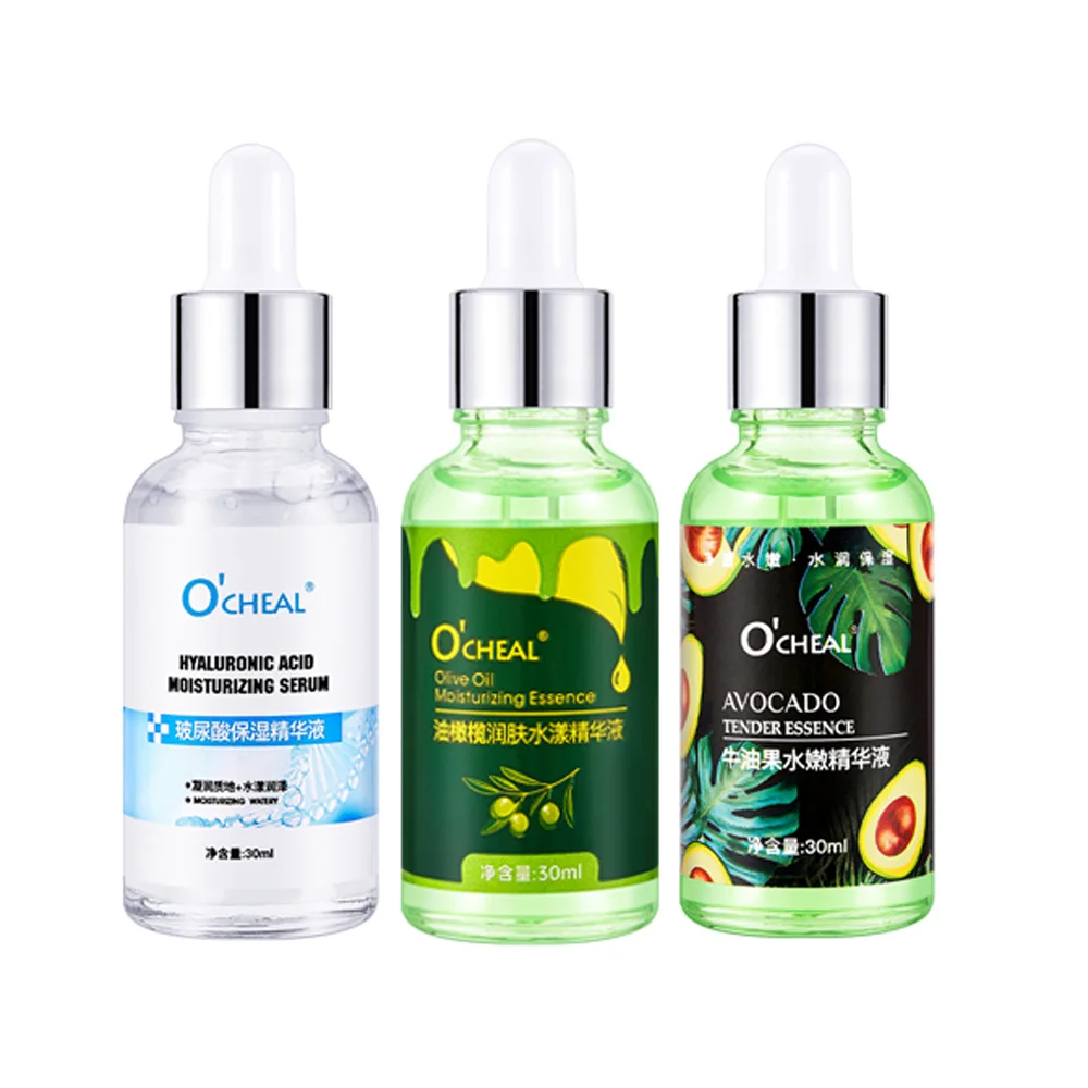 OCHEAL Face Serum Moisturizing Anti-aging Wrinkle Hyaluronic Acid Avocado Olives Serum Pores Repairs Dry Loose Skin Care