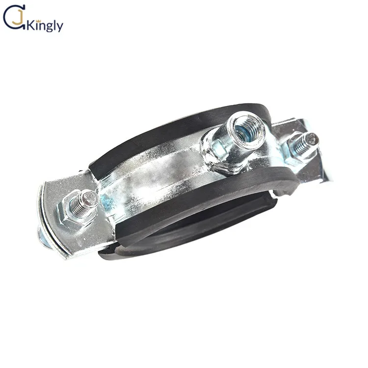 Оптовая продажа высокое качество M10 M12 электро оцинкованной стали Резиновые выстроились два отверстия сливной трубы зажимы