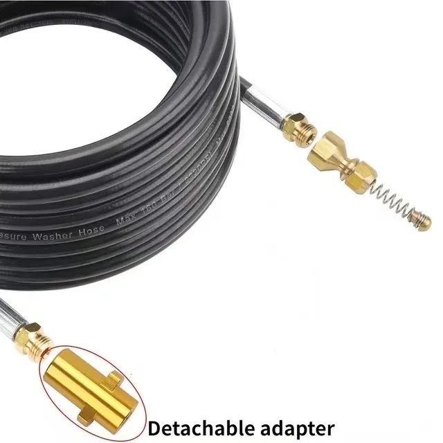 NBT Sewer Nozzle Industrial Pipe Tube Cleaning High Pressure Hose Nozzle Opens Clogging of Sewage Adapters