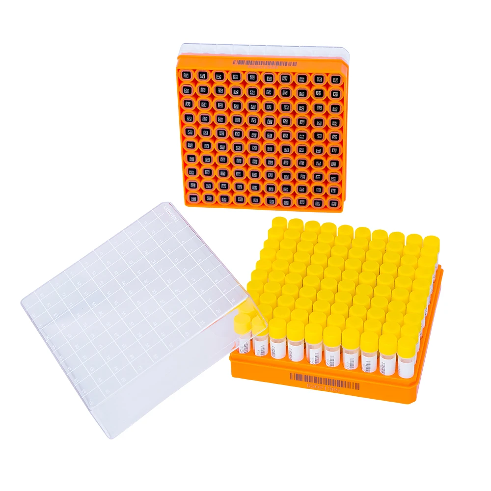 AMNGENT 2D polycarbonate medical cryogenic vials storage cold boxes-pc