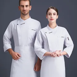 Professional Restaurant Kitchen Cuisine Bakery Uniform Chef Coat for Women Men Cook Hotel Waiter Chef Clothes