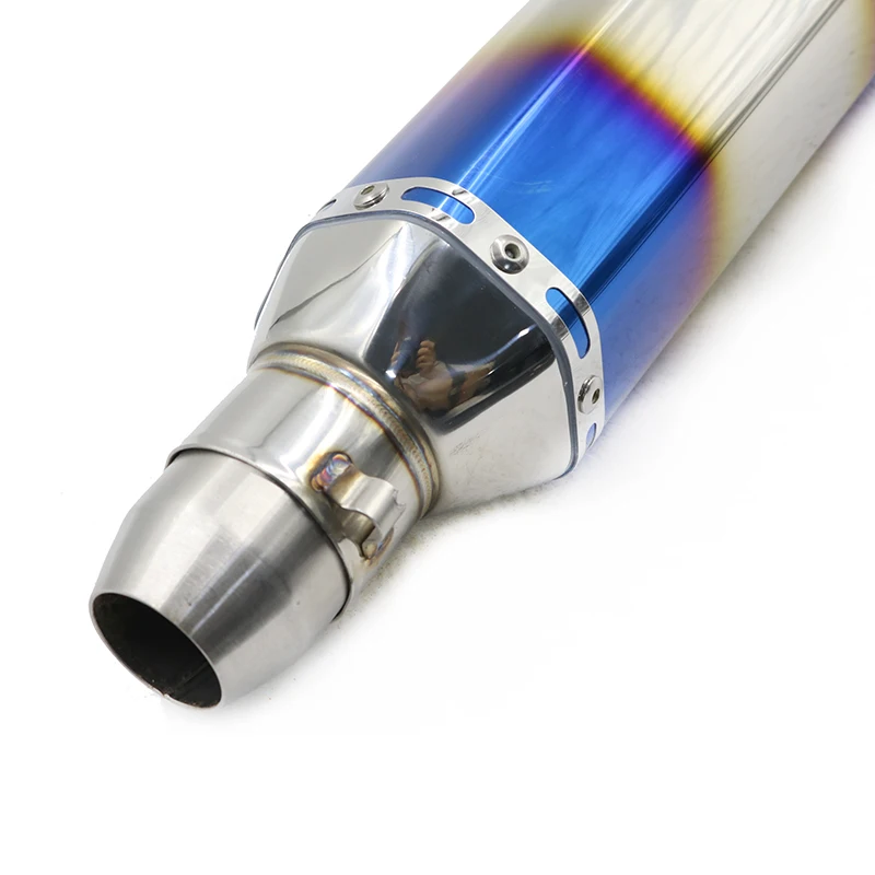 Chinese Motorcycle exhaust flexible pipe Slip on Exhaust 51mm Performance titanium amg gts exhaust pipe