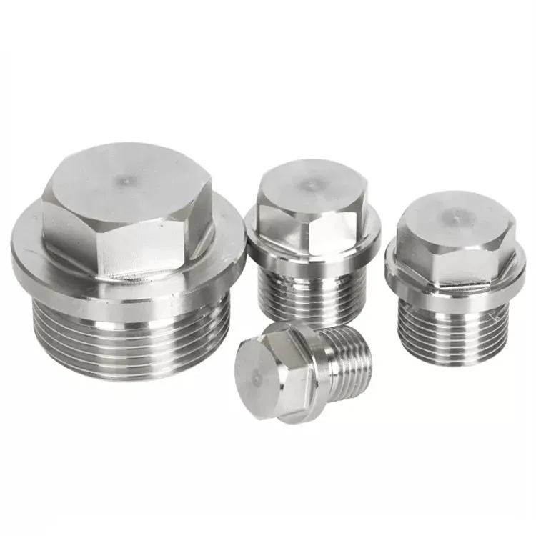 stainless steel 304 316 din 910 Hexagon Head Screw plugs with collar