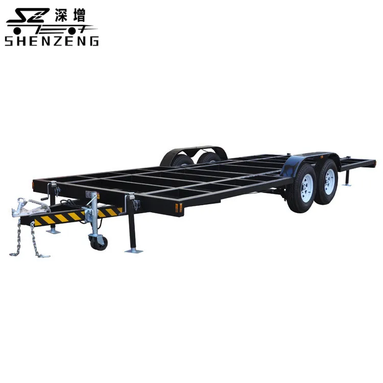 tandem axle flat pack tiny house trailer on wheels