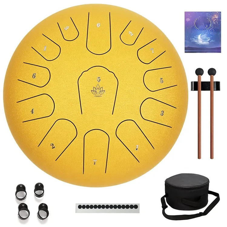 Steel Tongue Drum 5-7 key 13 notes Hand pan Musical Instruments Tongue Drum Beginner