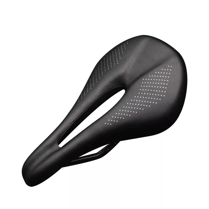NEW Bike Pu+Carbon Fiber Rails Saddle Cycling Cushion MTB Saddle Trail Comfort Races Seat Road Mountain Bicycle Saddle For Man
