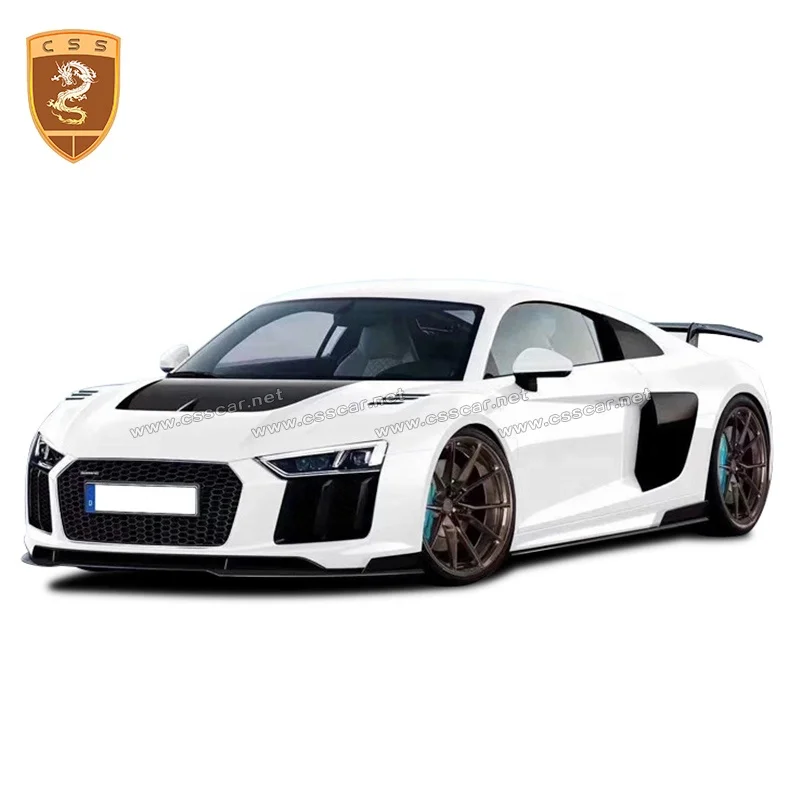 Cheapest Price 3K Real Carbon Fiber 1016 Style Car Engine Bonnet Hoods for Audi
