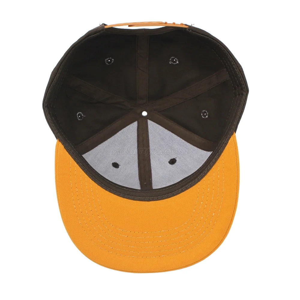 Cotton Fabric 3D Embroidery 6 Panel Snapback Hat Fashion Hip Hop Style Hat Support Customized Logo