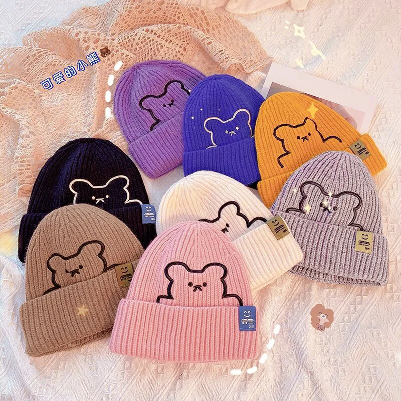 Newest Keep Warmth Soft Cap Cute Animal Thicken Fashion Woolen Beanie Knitted Hat