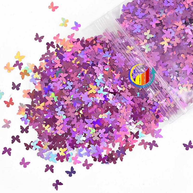 Bulk Resin Accessories Holographic Nail Sequins Confetti Stickers Slime Supplies Glitter Flakes