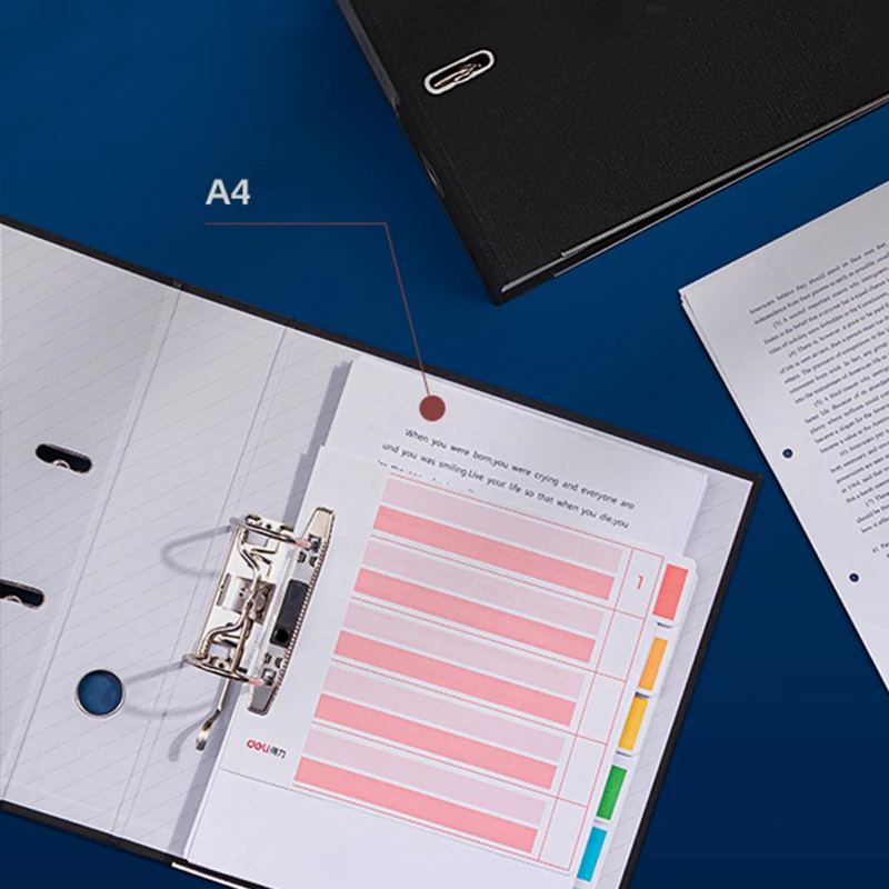 3 Inch 2 Ring Presentation View Black Holds 300 Sheets Document Organizer Binder