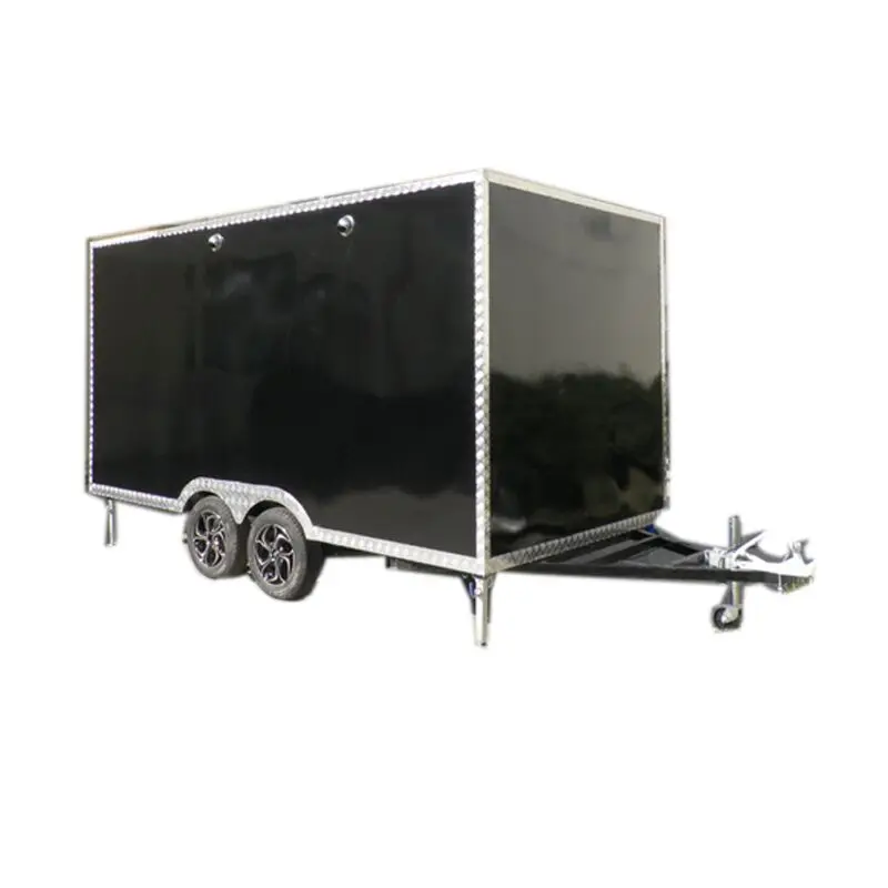 Electric Fast Food Truck Container Caravan Bus Australia Green Fully Equipped Food Trucks