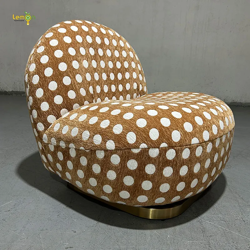 Light luxury Italian style extremely simple chair Internet celebrity rotatable living room creative negotiation leisure chair